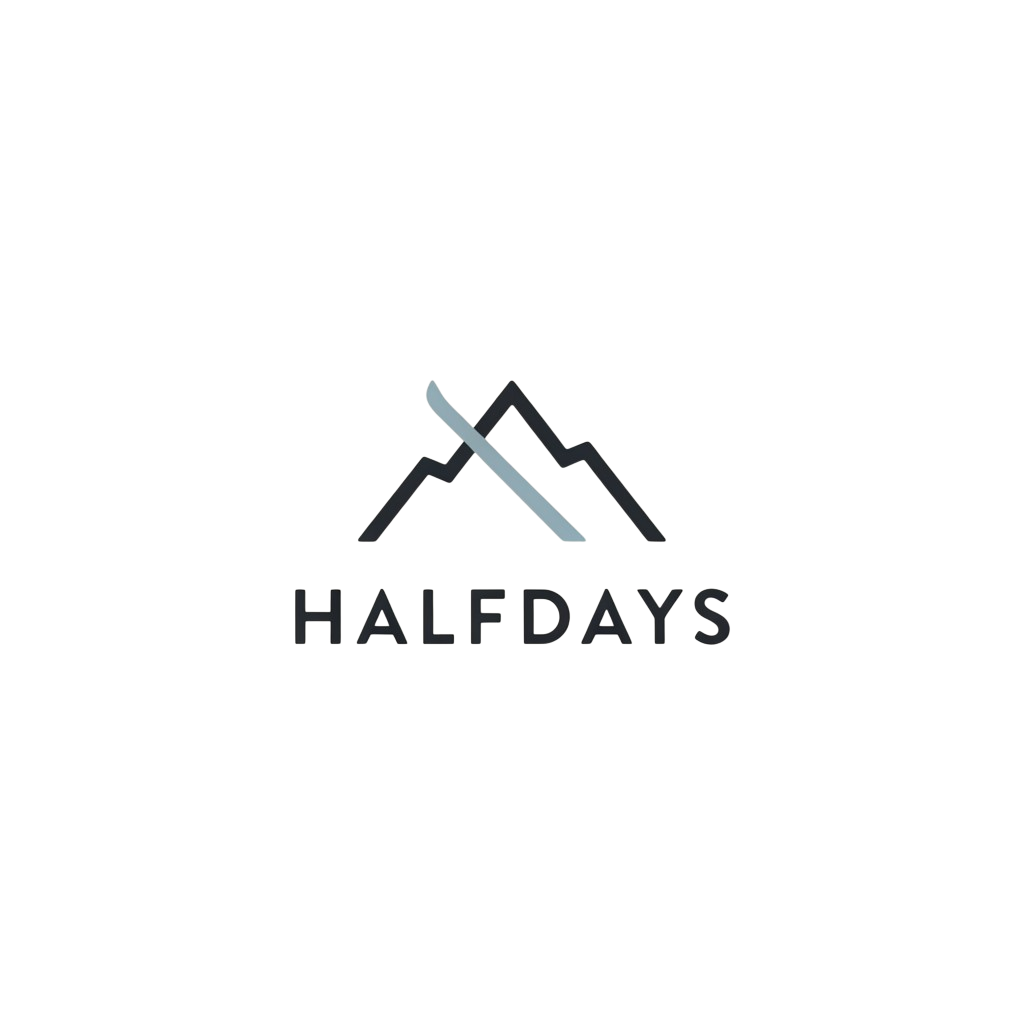 halfdays ski jacket brand logo
